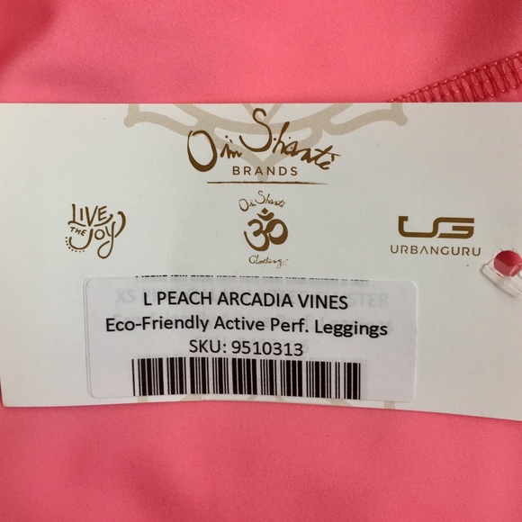 Om Shanti Arcadia Vines Power Pants Yoga Leggings - Picture 8 of 8